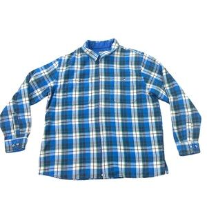 Men’s Scandia Woods Plaid zip up shirt jacket size L